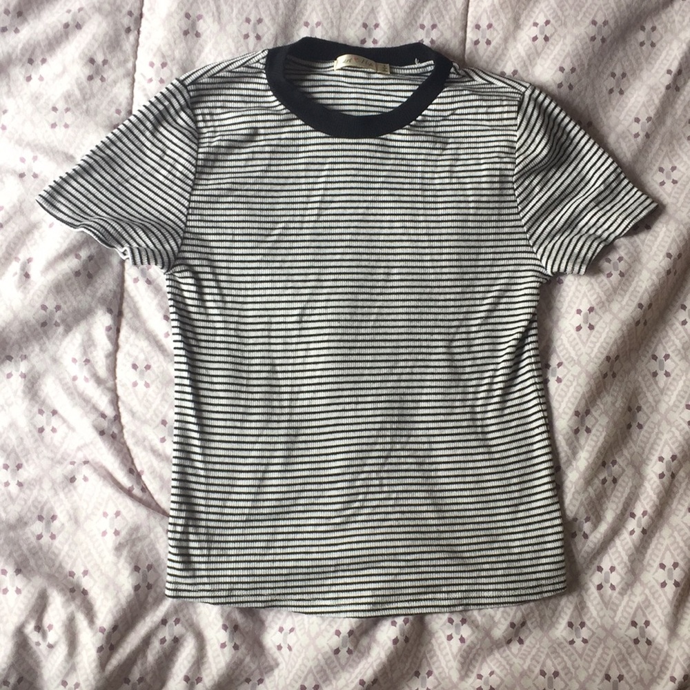 Black and white stripped shirt
